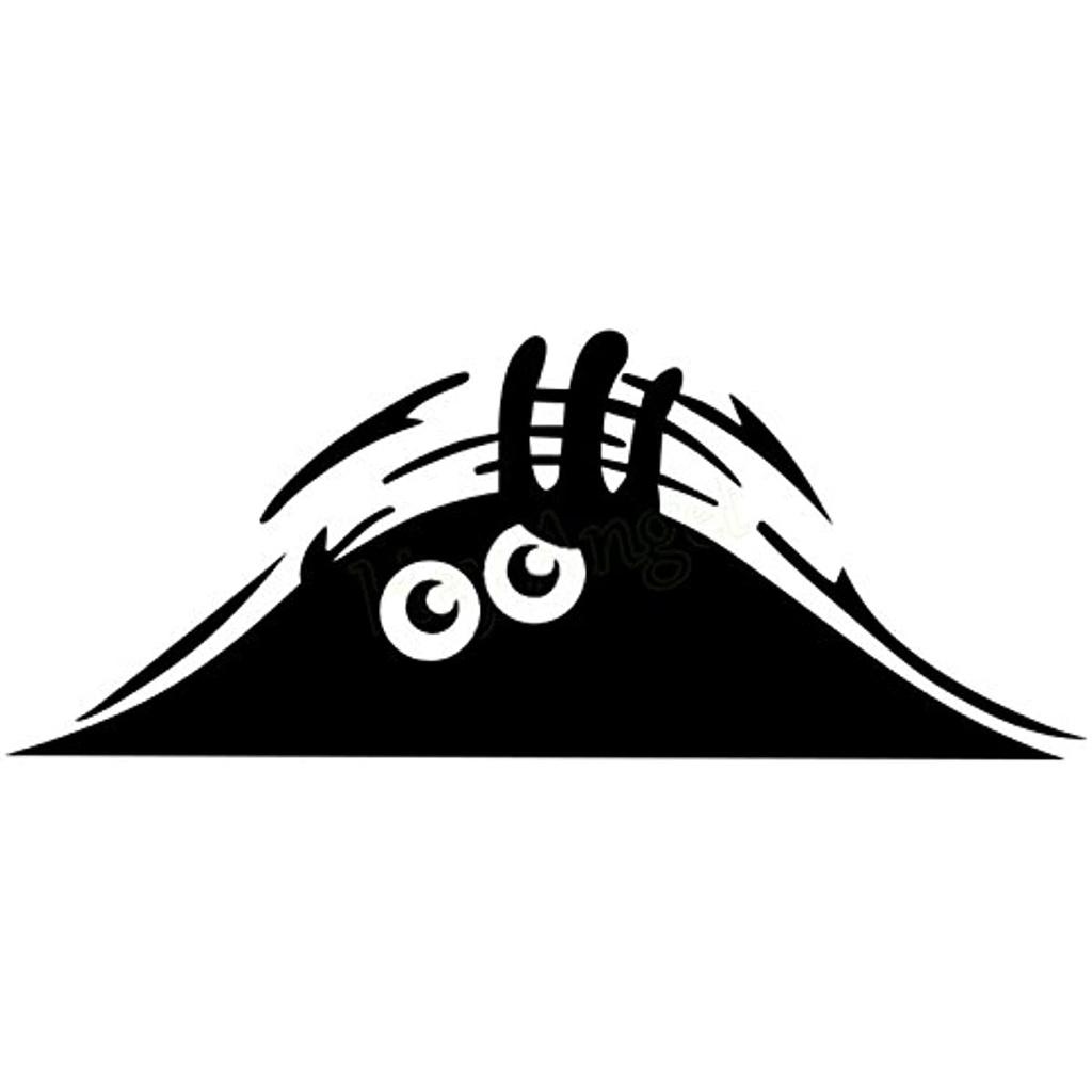 3D забавный выглядывающий монстр мультфильм автомобиль наклейка виниловый значок эмблема наклейка