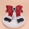 Pack of 2 Multifuntional Boot Bowknot Hair Accessory Hair Clip Christmas Bowknot Hairpiece Suitable for All Hairstyles