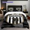Juventus Legacy: Strength Tradition Bedding (1 * duvet cover + 2 * pillowcase, without core) Soft and comfortable Christmas birthday gift Bedding set