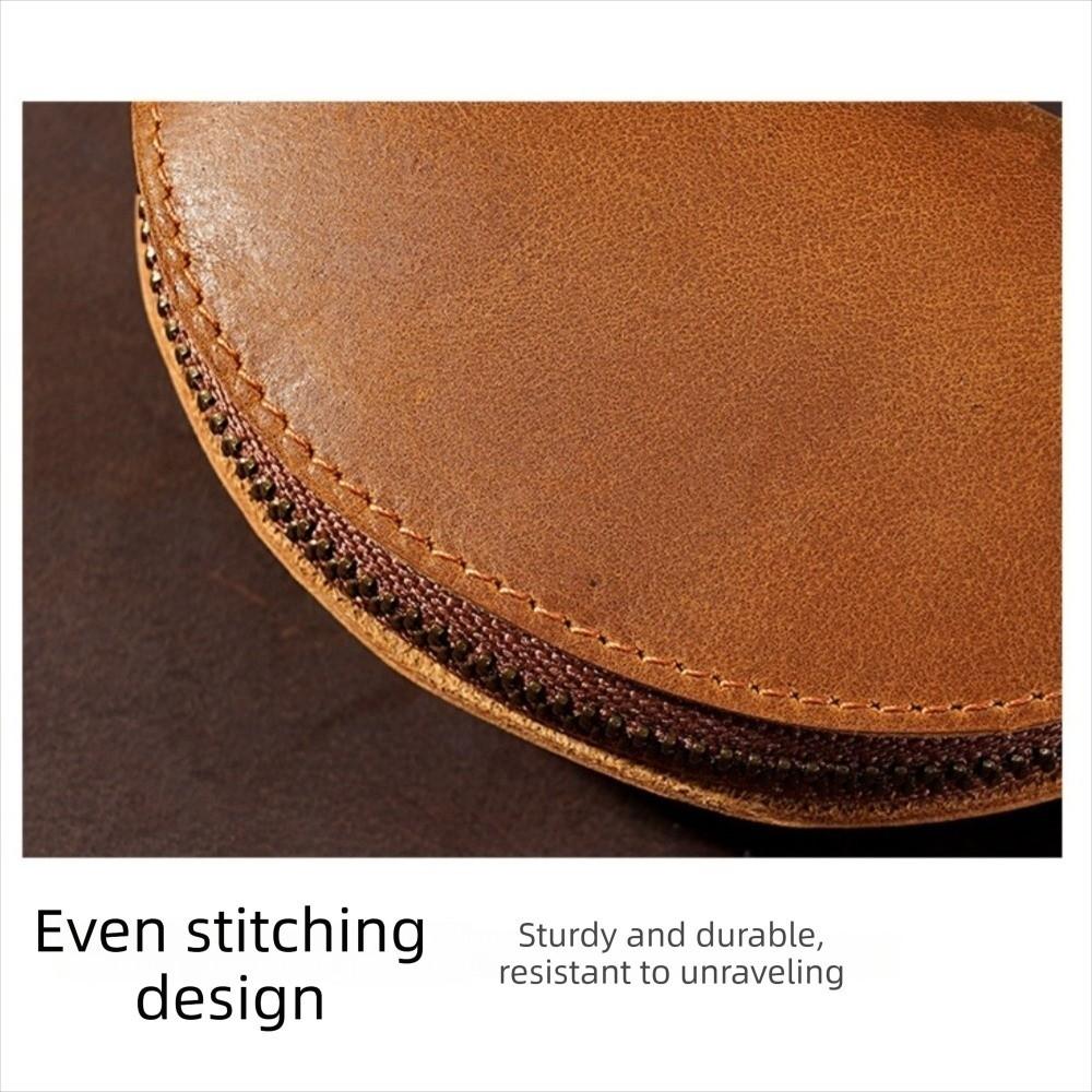 Crazy Horse Leather Car Key Pouch Multi-Color Leather Key Holder Durable Key Storage Bag Car Key
