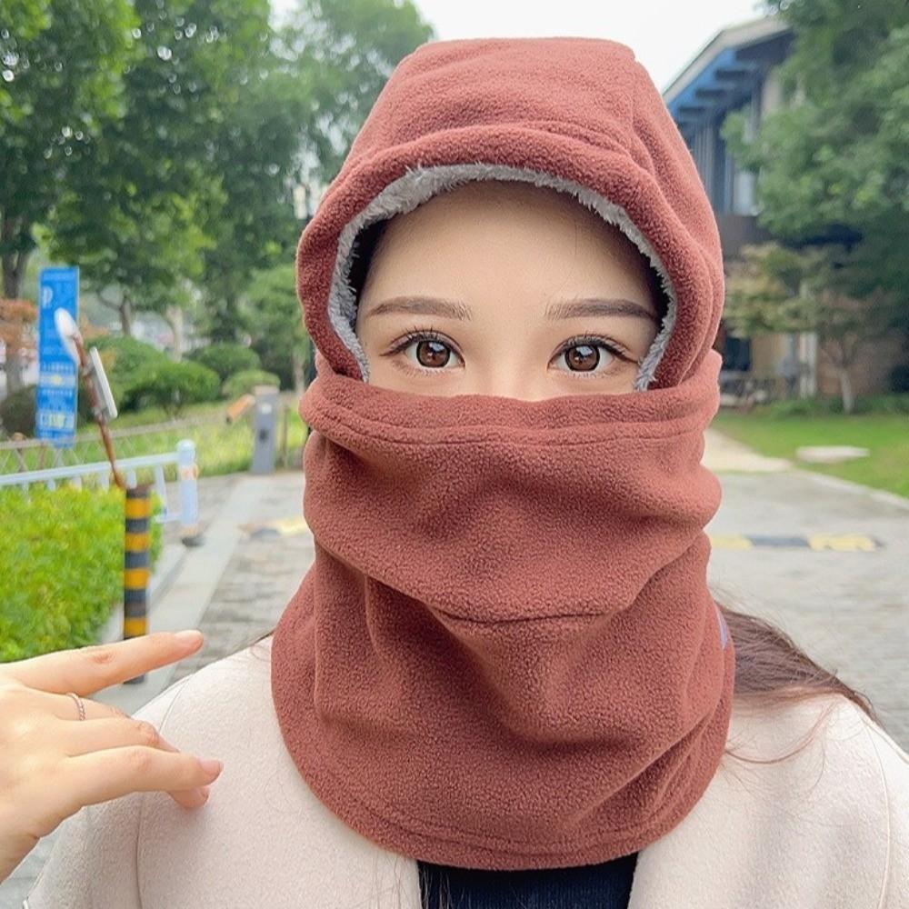 with Mask Balaclava Hat Windproof Cycling Mask New Ear Protection Cap Winter
