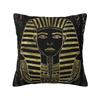 Luxury Pharaoh King Tut Gold Lapis Cushion Cover Soft Egypt Egyptian Throw Pillow Case for Car Square Pillowcase Home Decor