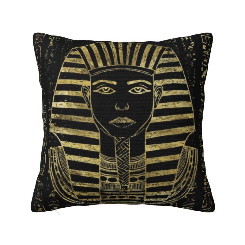 Luxury Pharaoh King Tut Gold Lapis Cushion Cover Soft Egypt Egyptian Throw Pillow Case for Car Square Pillowcase Home Decor