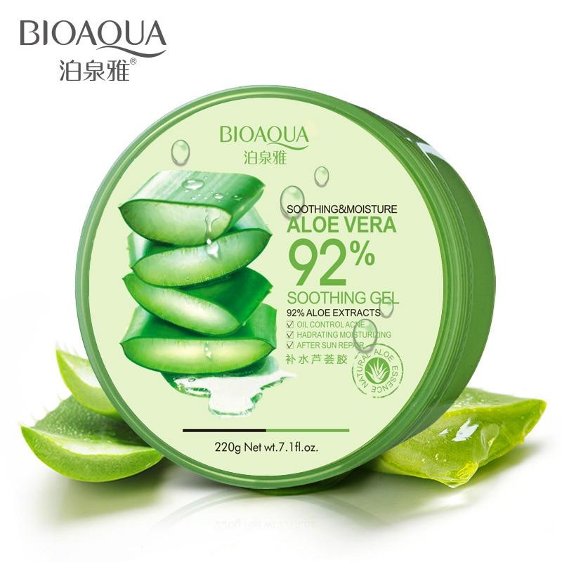 Bioaqua Natural Aloe Vera Gel Smooth Sun Repair Hydrating Whitening Cream Face Cream Acne for Men Moist Acne Treatment Skin Care