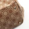 Used Salvatore Ferragamo Gancini Tote Bag 21 2812 canvas leather Beige White Used Women