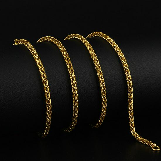 Корейская мода титановая сталь парное ожерелье из змеиной кости - модный индивидуальный аксессуар