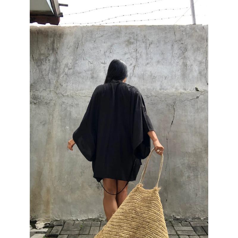 Plus Size Women's New Cardigan with Loose Beach Holiday Sunscreen Smock