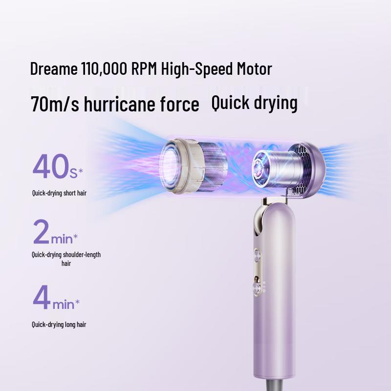 Складной фен Dreame P10 Ultra High-Speed, штекер CN (адаптер в комплекте)