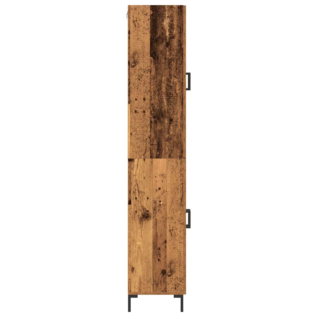 Highboard 2 pcs Reclaimed Wood 69.5 x 34 x 180 cm Particleboard