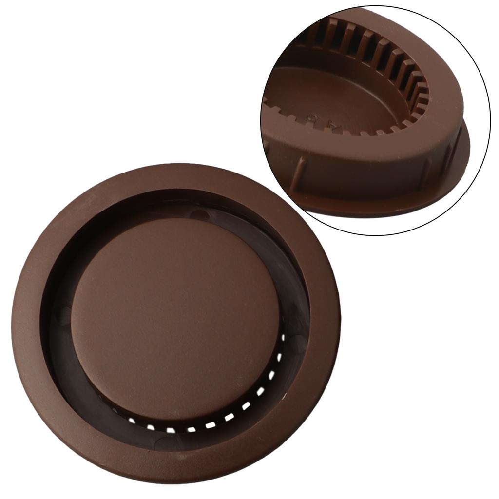 Cabinet Vents ABS Plastic Air Vent Decor Grey/Black/Brown/White