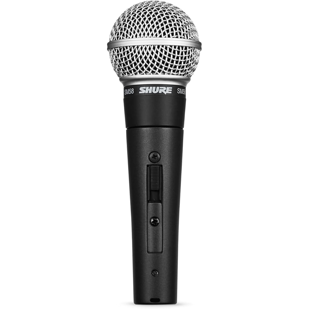 Динамический микрофон Shure SM58S с переключателем вкл/выкл, кардиоидный, XLR, проводной, для вокальной записи