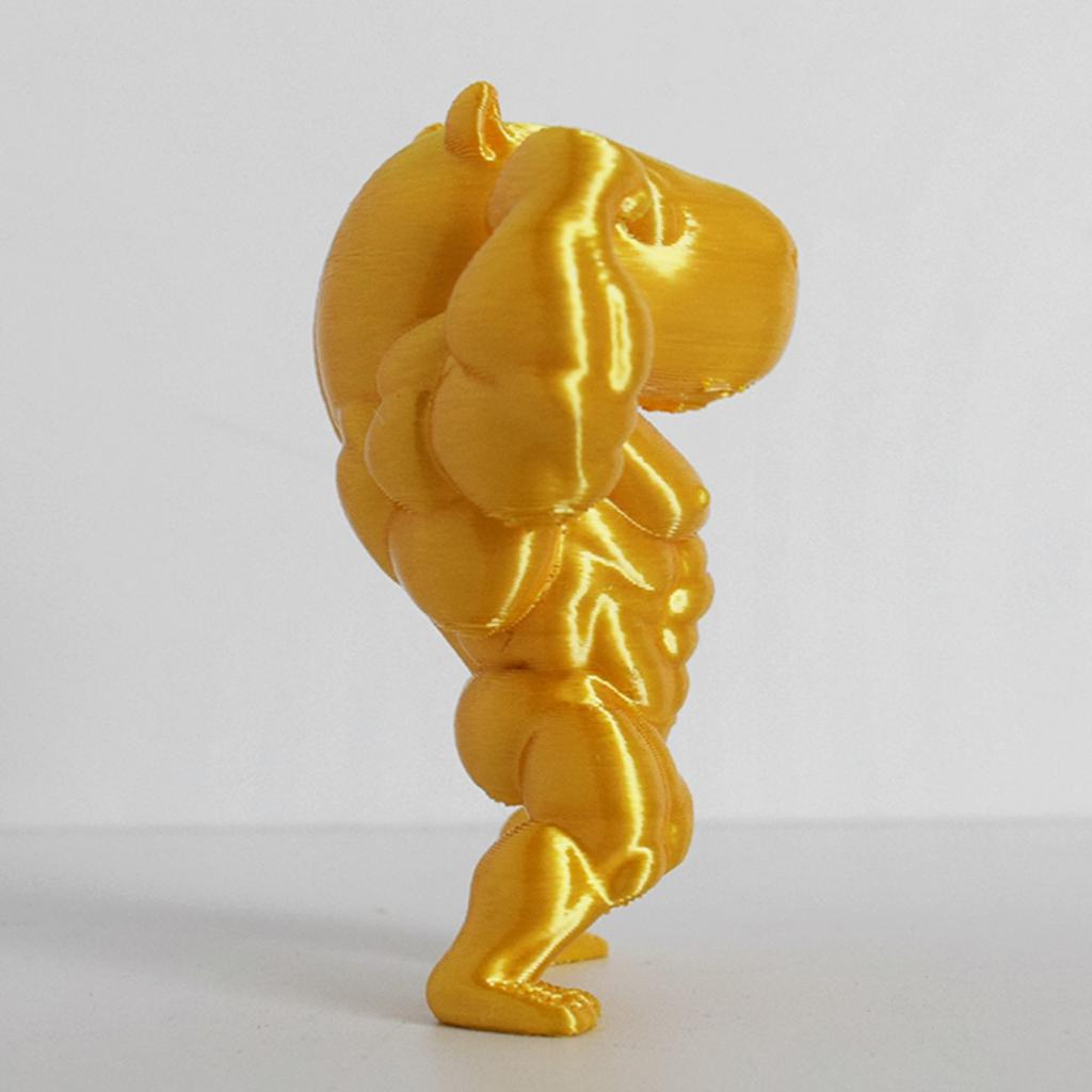 Мультяшная Статуэтка Капибары Мускулистой 3D Печать Игрушка Настольный Декор Маленькое Украшение Детская Игрушка Симуляция Милой Капибары Забавный Подарок