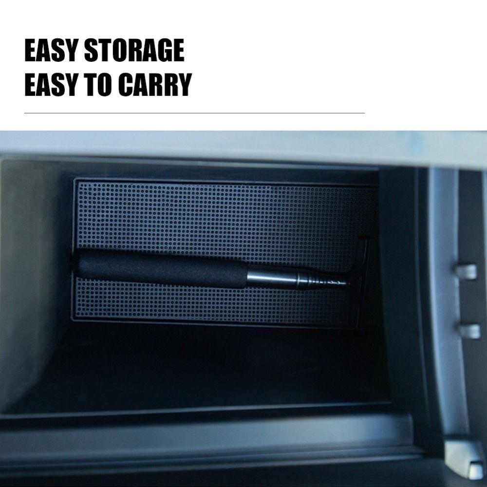 Stainless Steel Car Rearview Mirror Wiper Rubber Glass Rain Cleaning Tool Rainy Cleaning Supplies