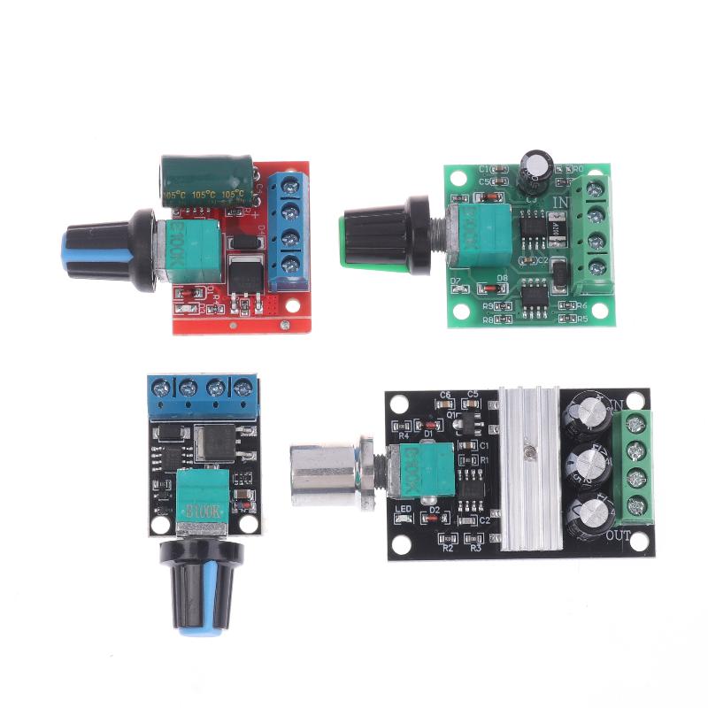 Регулятор напряжения 2/3/5/10А ШИМ Регулятор скорости двигателя постоянного тока Губернатор Бесступенчатый регулятор скорости Диммер для светодиодов Модуль контроллера мощности