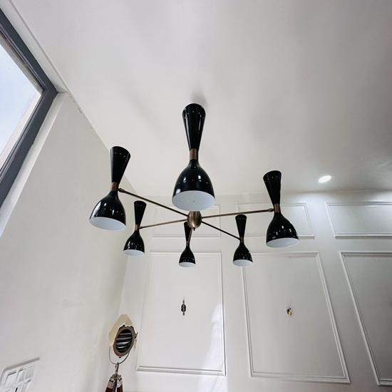 Handmade Brass Sputnik Chandelier Mid Century Modern Light Fixture Decorative Gift