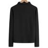 Autumn and Winter Elegant Half-high Collar Modal Base Shirt Women's Autumn Fleece-lined Women's Slim-fit Long-sleeved High Collar Inner Top