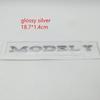 glpyx8 1pcs 3D ABS for Tesla Model Y car Letter Front Hood Head Bonnet Emblem Rear Tail Trunk Sticker Badge Decal styling Accessories