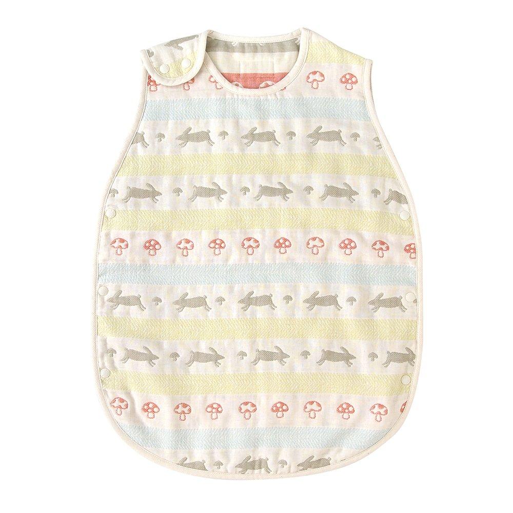 10mois Hoppetta Fluffy Gauze Toddler Kids for Ages Petit 64cm 5404 - (6-Layer Gauze) Sleeper, 100% Cotton, 2-7, Lapin, Length,