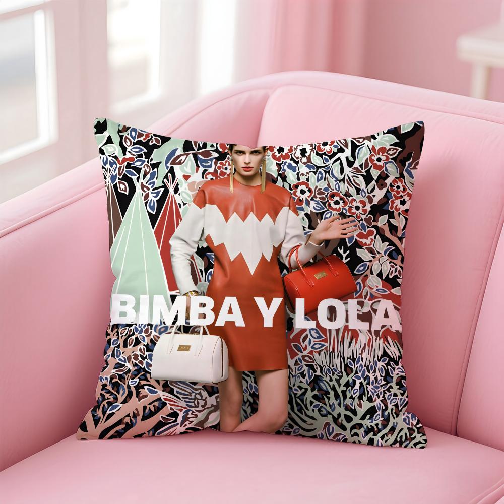 B-Bimba Y Lola Наволочка для подушки-подушки Короткий плюш Невидимая молния Для комнаты Диванная наволочка