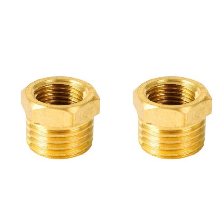 Corrosion Resistant Brass Air System Reducers Direct Diameter Conversion Hexagonal Socket Threaded Pipe Fitting