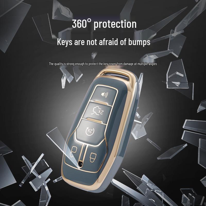 Ford Key Case for Mondeo, Focus, Edge, Explorer - Unisex Bag Shell Buckle