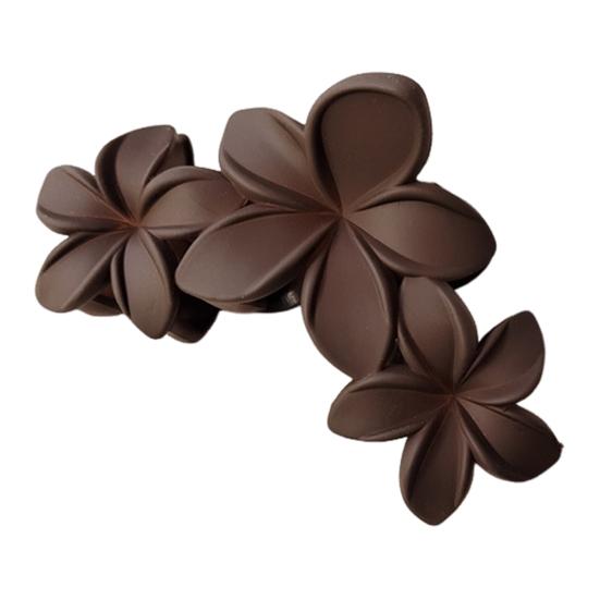 Женский пластиковый коготь для волос в форме цветка ярких цветов, заколка для волос, противоскользящий дизайн, прочный захват, коготь для волос, заколка для волос на затылке, головные уборы