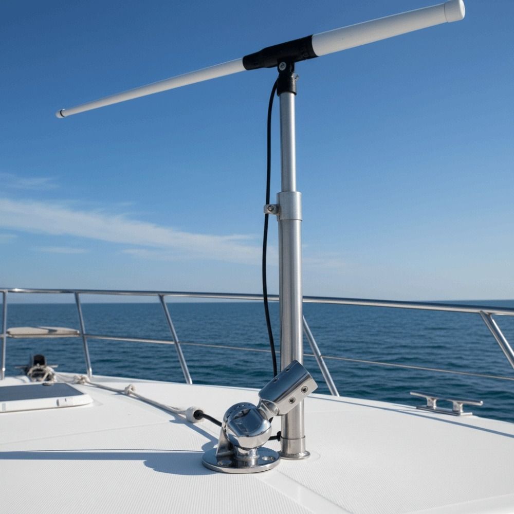 25mm Round VHF Antenna 7/8 Inch Marine Mount Fashing Boat Boat Hardware Boat Accessories