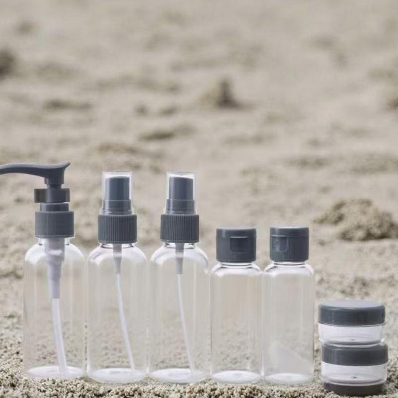 11Pcs Portable Travel Bottles Set 40/60ml Empty Soft Plastic Refillable Leakproof Shampoo Lotion Containers for Trip