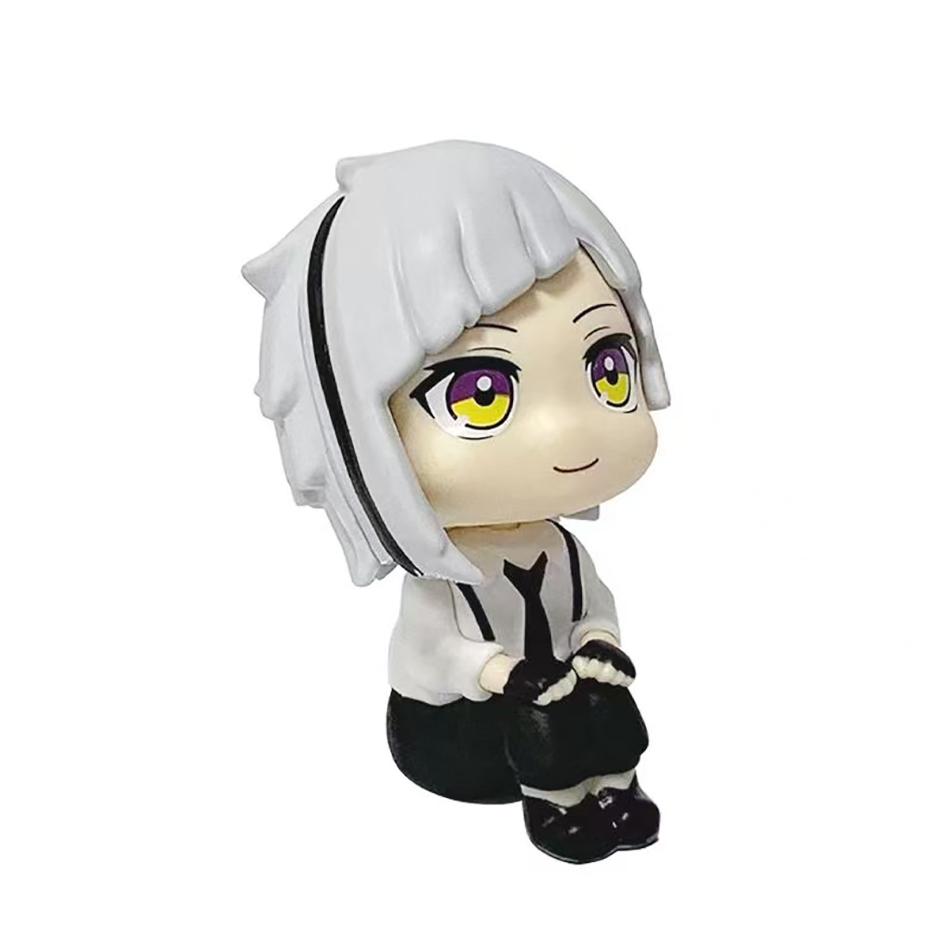 In Stock Look Up Bungou Dogs Dazai Osamu Nakajima Atsushi Action Figure Toys PVC Model Collection Kawaii Q Version Doll