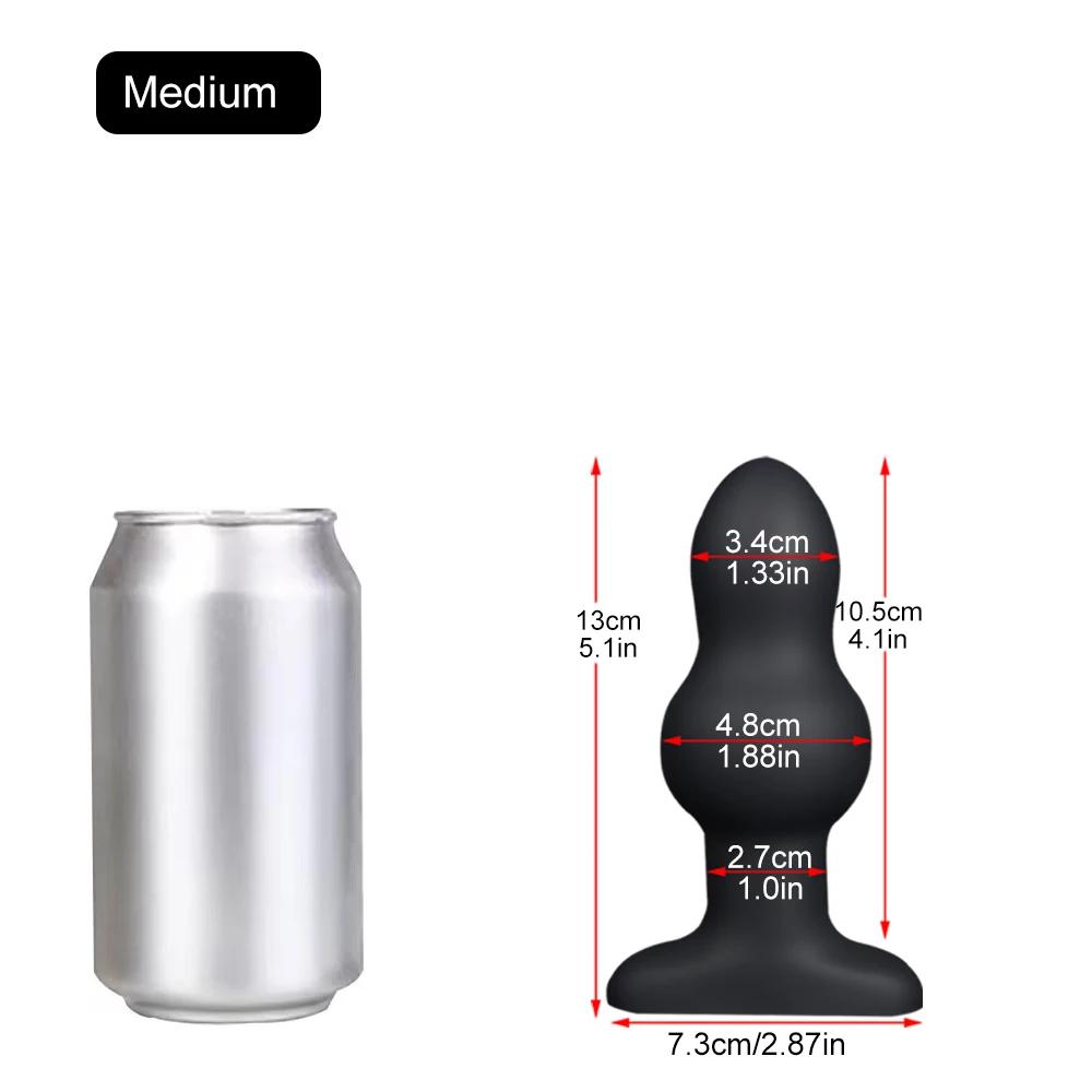 S-XL Огромная анальная пробка Игрушки для взрослых для женщин Анальные дилдо Жидкий силикон Мягкая анальная пробка Массаж точки G/простаты Анальная дилатация БДСМ