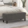 349422 vidaXL Bench Dark Grey 100x35x41 Cm Velvet