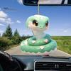 Snake Hanging Pendant Animal Christmas Tree Car Ornament Acrylic Cute Car Rearview Mirror Decoration for Trees Windows Doors Walls