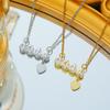 1314 Цифровое бриллиантовое ожерелье с белой кисточкой Love Tassel Light Luxury High-end Keybone Chain