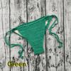 Handmade Crochet Tie-Up Bikini Shorts with Lining