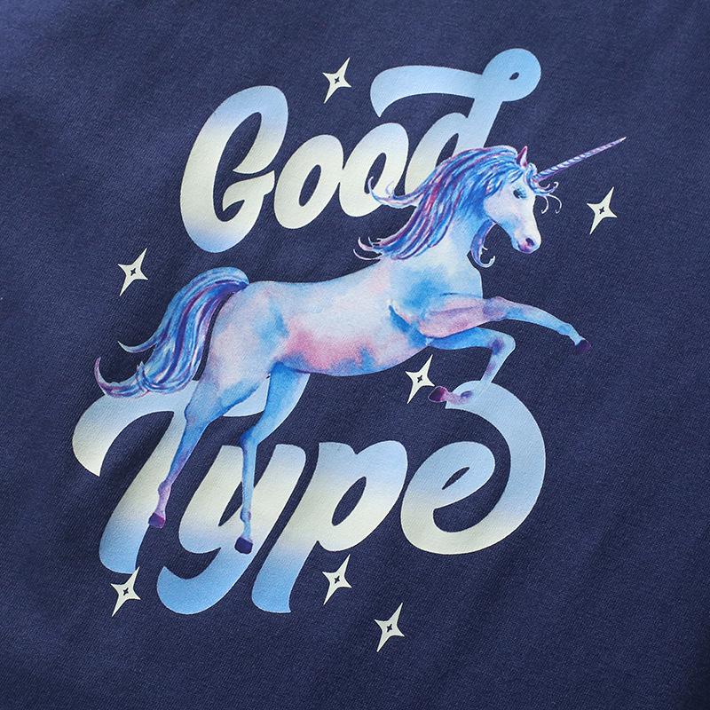 Футболка для девочек с рисунком из мультфильмов, летняя одежда с короткими рукавами, детский хлопковый топ, футболка из чистого хлопка