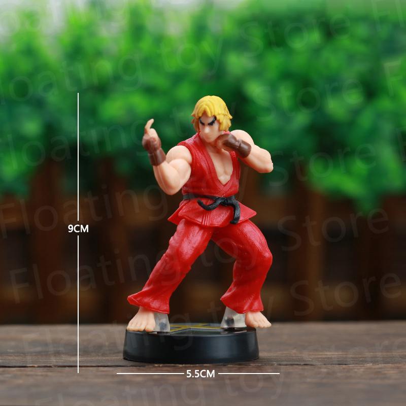 Аниме Street Fighter Файтинг Фигурка Ken Masters Hoshi Ryu ПВХ Kawaii Игрушки Куклы Декор Комнаты Подарок на День Рождения Для Мальчиков