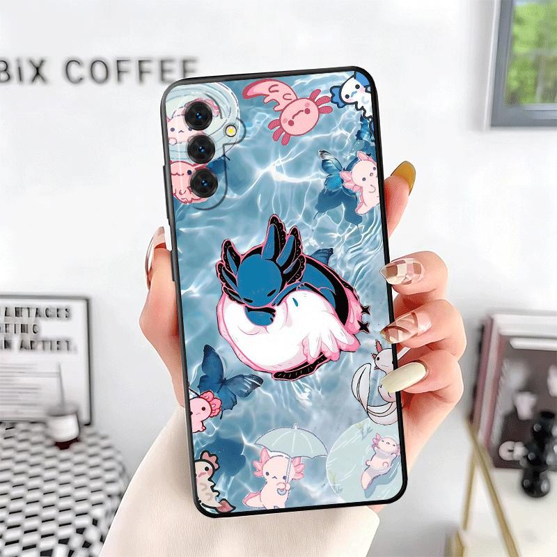 Axolotl Cartoon Cute Soft Phone Case for Samsung A17 A37 A57 A16 A26 A36 A56 A15 A25 A35 A55 A14 A24 A34 A54 A13 A23 A33 A53 A52