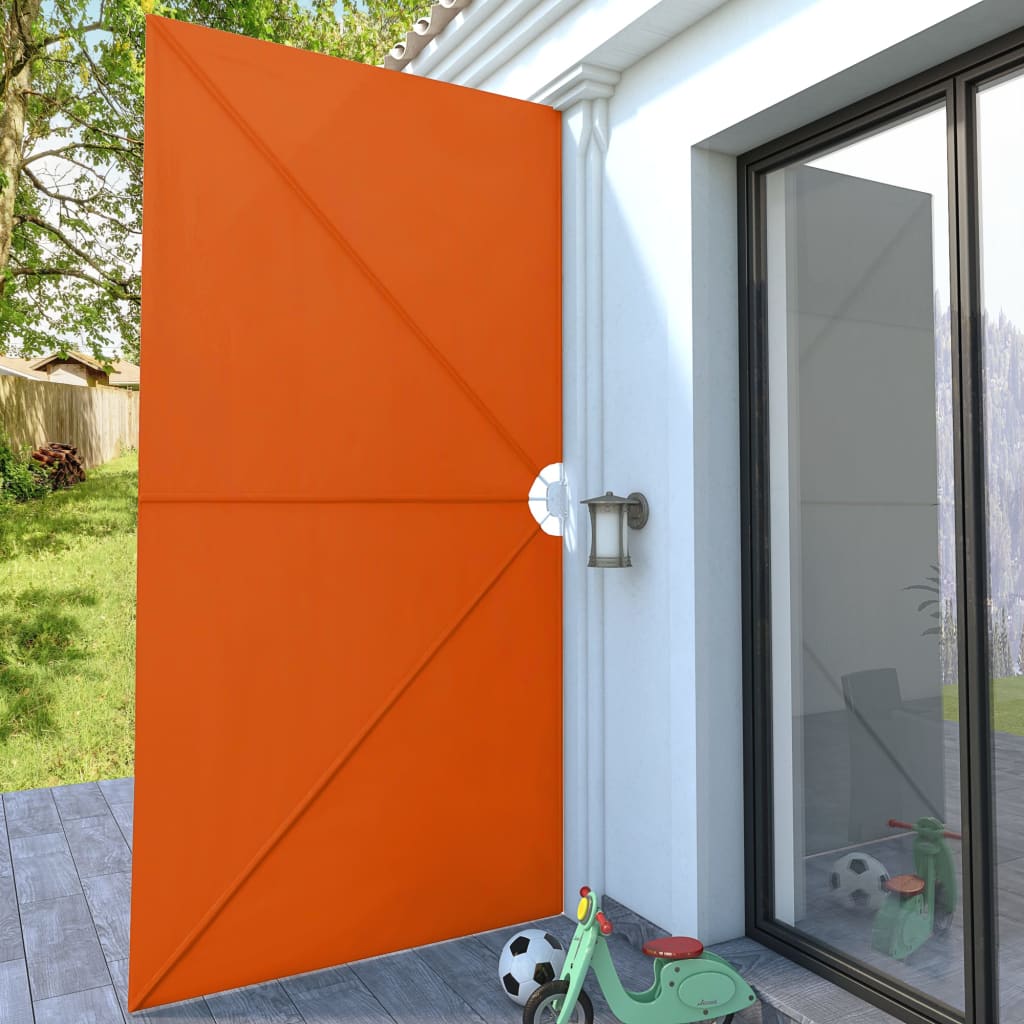 Foldable Patio Side Awning Terracotta Red 400*200 cm