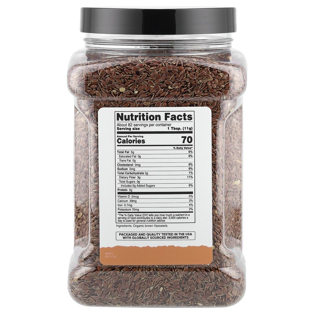 Nutricost, Pantry, Organic Flaxseed, 32.4 oz (907 g)