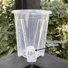 Transparent Orchid Pot Plant Pot with Drainage Holes Phalaenopsis Flower Pot with Air Column Prevent Root Rot for Small Houseplants Seedlings