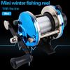 Барабанное колесо для зимней рыбалки, металлическое мини-легкое снаряжение, аксессуары для зимней рыбалки, катушка для зимней рыбалки