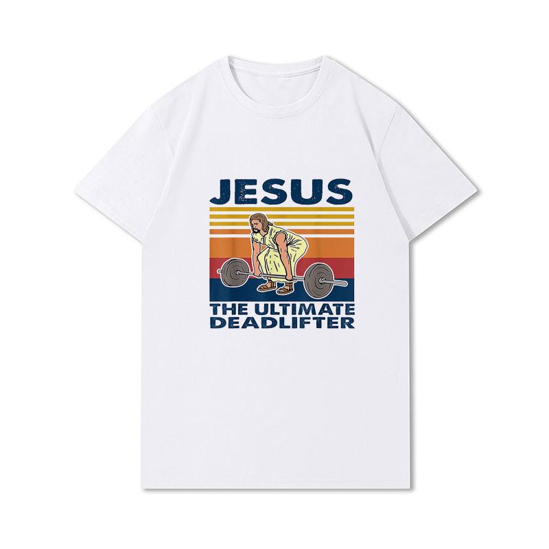 Футболка большого размера «Я люблю Иисуса» Христианская вера Унисекс Повседневные хлопковые топы Персонализированная печать Уличная одежда Подарок для любителей Иисуса Футболка