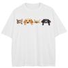 Streetwear Funny Cats & Dog Graphic T-Shirt Cotton Unisex Tops Tees Summer Short Sleeves T Shirt