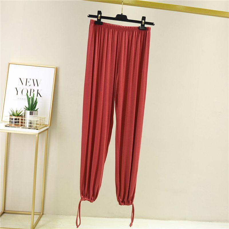 Тонкие брюки из модала, свободные спортивные штаны с высокой талией, брюки Harlan, танцевальные брюки, женские летние брюки