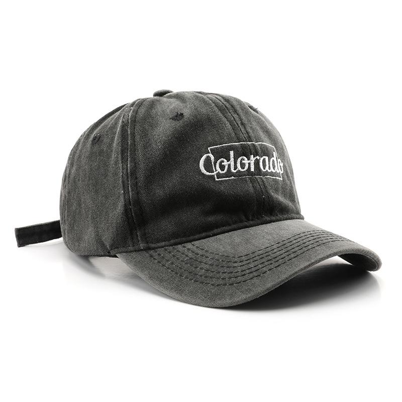 Women's Washed Letter Embroidered Baseball Cap Outdoor Men's Travel Sun Protection Baseball Cap
