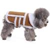 Small Dog Winter Coat - Shearling Fleece Dog Warm Coat for Small To Medium Breeds Dog Coffee,