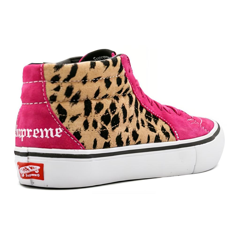 Sk8 Supreme x Sk8 Vans-Mid Pro Cheetah Velvet VN0A347UOPL