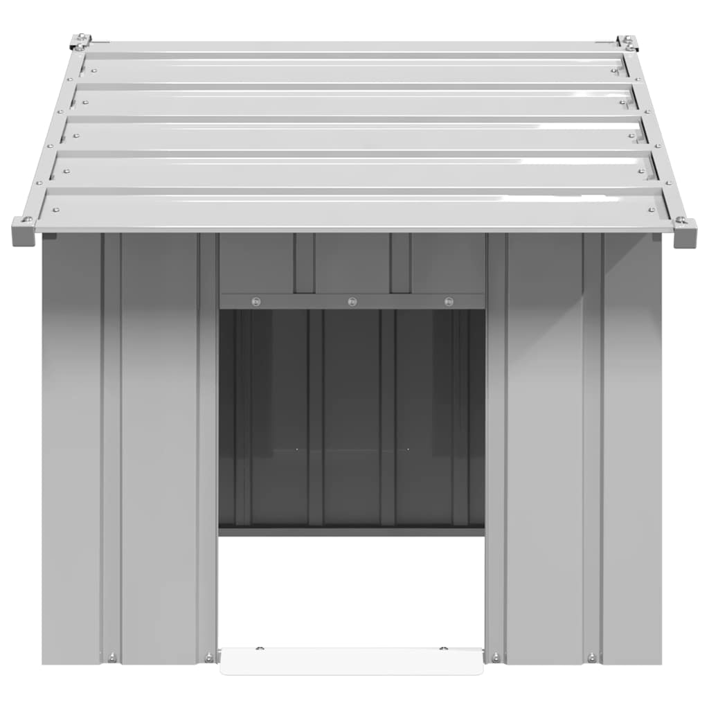 Vidaxl Buda Dla Psa Z Dachem, 83X130X85 Cm, Stal Galwanizowana