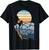 Mountain Climber Boulder Sports Hobby Retro Rock Climbing Gift Unisex T-Shirt