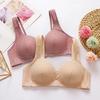 Женский удобный тонкий бюстгальтер, нижнее белье большого размера без стального кольца, бюстгальтер со сборками, нижнее белье для кормления грудью и против провисания